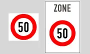 Phân biệt hai biển giới hạn tốc độ 50 km/h: Zone và không Zone khác gì?