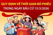 Quy định mới về thời gian bỏ phiếu trong ngày bầu cử tại Việt Nam