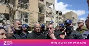 Thủ tướng Netanyahu thăm hiện trường vụ tấn công của Iran tại Israel