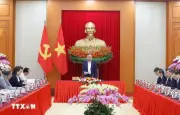 Tổng Bí thư làm việc với Tổ biên tập tổng kết 100 năm Đảng lãnh đạo cách mạng Việt Nam