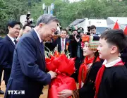 Tổng Bí thư và Thủ tướng dự lễ khởi công các trường nội trú liên cấp biên giới