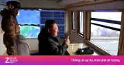 Triều Tiên tập trận pháo phản lực 600mm siêu chính xác, Kim Jong Un giám sát