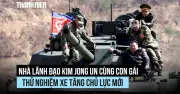 Triều Tiên trình diễn xe tăng mới, Kim Jong-un cùng con gái thị sát huấn luyện