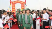 Vĩnh Long tiễn đưa thanh niên ưu tú nhập ngũ tại nhiều điểm giao quân
