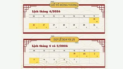 Bộ Nội vụ chính thức bác bỏ thông tin nghỉ liền 9 ngày dịp lễ 2026