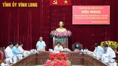 Ban Thường vụ Tỉnh ủy Vĩnh Long được đánh giá nghiêm túc thực hiện Nghị quyết Đại hội XIV