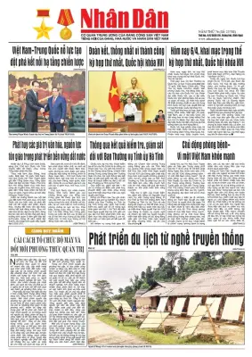 Báo Nhân Dân số 25708: Định hướng phát triển đất nước và đời sống nhân dân
