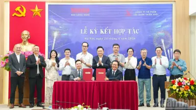 Báo Nhân Dân và Tập đoàn Thiên Khôi ký kết hợp tác chiến lược về chuyển đổi số
