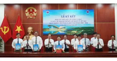 Cà Mau và TP.HCM ký kết hợp tác y tế giai đoạn 2026-2030, tập trung đào tạo nhân lực