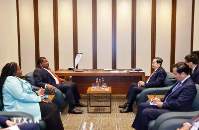 Chủ tịch Quốc hội Trần Thanh Mẫn gặp Tổng Thư ký IPU Martin Chungong tại Hà Nội