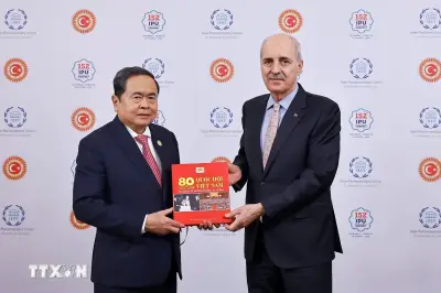 Chủ tịch Quốc hội Trần Thanh Mẫn hội kiến Chủ tịch Quốc hội Thổ Nhĩ Kỳ