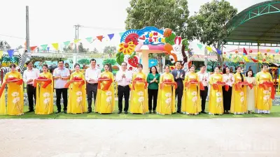 Cần Thơ khánh thành sân chơi trẻ em 320m2 tại Trường mẫu giáo Vĩnh Viễn 1