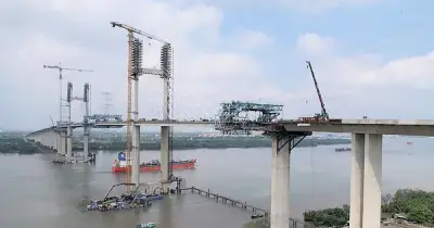 Cầu Phước Khánh trên cao tốc Bến Lức - Long Thành đã hoàn thành hơn 96% khối lượng