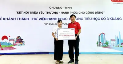 Dự án 'Thư viện Hạnh phúc' mang tri thức đến học sinh vùng cao Gia Lai