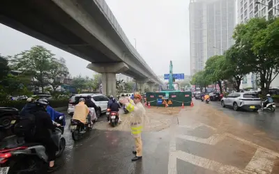 Hà Nội điều chỉnh giao thông phục vụ dự án chống ngập nội đô từ 2/4 đến 31/5