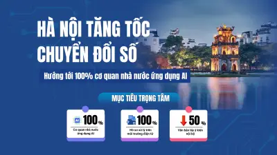 Hà Nội đẩy mạnh chuyển đổi số, 100% cơ quan nhà nước ứng dụng AI vào năm 2026