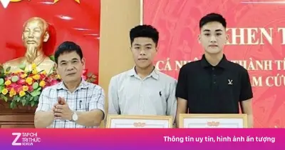 Hai nam sinh dũng cảm cứu nữ sinh nhảy cầu ở Nghệ An