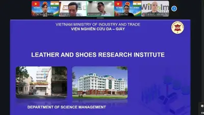Hội thảo trực tuyến định hình tương lai hợp tác da giày Việt Nam - Ấn Độ