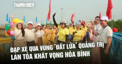 Hành trình đạp xe qua vùng đất lửa Quảng Trị lan tỏa khát vọng hòa bình