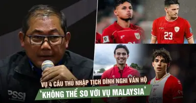 Indonesia Phản Pháo Vụ 4 Cầu Thủ Nhập Tịch: 'Không Thể So Với Vụ Malaysia'