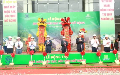 Khởi công mở rộng Nhà máy điện rác Sóc Sơn, xử lý 1.600 tấn rác mỗi ngày