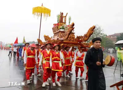 Lễ rước kiệu trang trọng về Khu di tích lịch sử quốc gia đặc biệt Đền Hùng