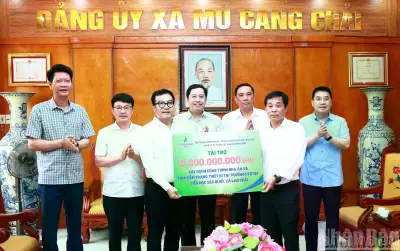 Lào Cai: Công ty Lọc hóa dầu Bình Sơn tài trợ 5 tỷ đồng xây nhà ăn cho trường vùng cao