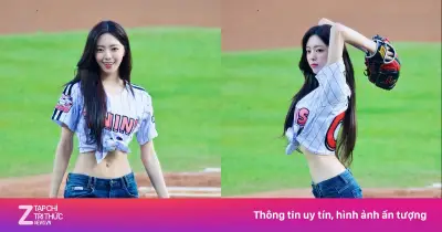 Nữ ca sĩ Hàn Quốc Yuna gây tranh cãi về vóc dáng tại sự kiện bóng chày