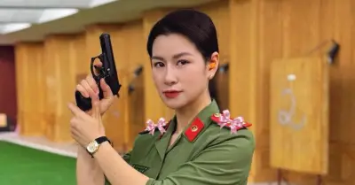 Nữ diễn viên đóng vai đại úy công an bị chỉ trích trong 'Sóng Gió Vàng'