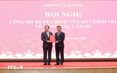 Đồng chí Trần Đức Thăng chính thức giữ chức Bí thư Thành ủy Hà Nội