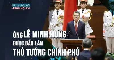 Ông Lê Minh Hưng được bầu làm Thủ tướng Chính phủ nhiệm kỳ mới