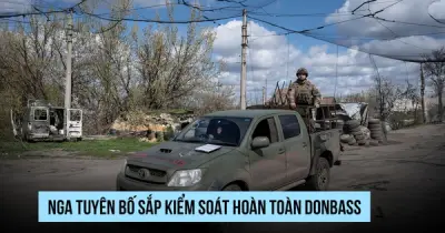 Nga tuyên bố chỉ còn vài km để kiểm soát hoàn toàn Donbass