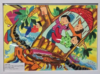 Nét vẽ trong sáng: Phát họa mơ ước về tương lai xanh của trẻ em