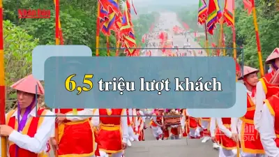 Phú Thọ đón khoảng 65 triệu lượt khách dịp Giỗ Tổ Hùng Vương 2026