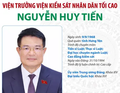 Quốc hội bầu ông Nguyễn Huy Tiến tiếp tục giữ chức Viện trưởng Viện Kiểm sát Nhân dân tối cao