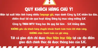 SJC cảnh báo fanpage giả mạo lừa đảo, chiếm đoạt tài sản khách hàng