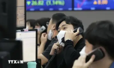 Thị trường chứng khoán châu Á đồng loạt giảm điểm phiên chiều 17/4