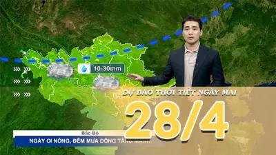 Thời tiết Bắc Bộ chuyển mưa dông, vùng núi có mưa to