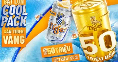 Tiger Beer Tri Ân Khách Hàng Với Chương Trình 'Bật Lon Săn Vàng' Trị Giá Hàng Tỷ Đồng