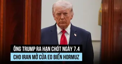 Tổng thống Trump cảnh báo tấn công Iran nếu không mở eo biển Hormuz trước thời hạn