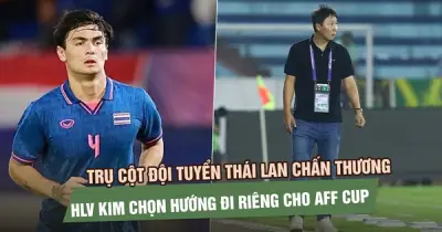 Trung vệ Thái Lan chấn thương nặng, nguy cơ vắng mặt tại AFF Cup 2026