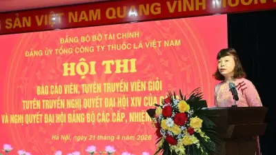 Vinataba tổ chức hội thi báo cáo viên giỏi, gắn lý luận với thực tiễn sản xuất
