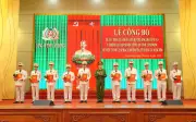 98 cán bộ Công an Lâm Đồng được thăng cấp bậc hàm đợt 1 năm 2025