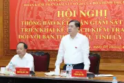 Ban Thường vụ Tỉnh ủy Hà Tĩnh công bố kết quả giám sát đợt 1