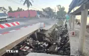 Cà Mau: Sạt lở sụp kè tại xã Đầm Dơi, thiệt hại khoảng 3 tỷ đồng