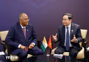 Chủ tịch Quốc hội Trần Thanh Mẫn hội kiến Chủ tịch Quốc hội Cộng hòa Côte d'Ivoire