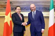 Chủ tịch Quốc hội Trần Thanh Mẫn hội đàm với Chủ tịch Hạ viện Italia Lorenzo Fontana