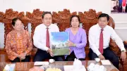 Chủ tịch Quốc hội Trần Thanh Mẫn thăm, tặng quà tại An Giang