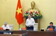 Chủ tịch Quốc hội Vương Đình Huệ chủ trì hội nghị với lãnh đạo tổ đảng, đoàn đại biểu