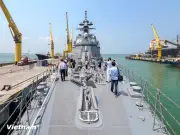 Chiến hạm Asahi Nhật Bản cập cảng Tiên Sa, Đà Nẵng: Cận cảnh hoạt động giao lưu quân sự